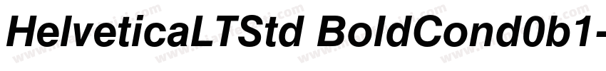 HelveticaLTStd BoldCond0b1字体转换